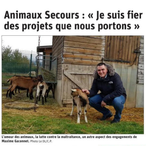 Le Dauphiné-Libéré : Animaux-Secours : Je suis fier des projets que nous portons